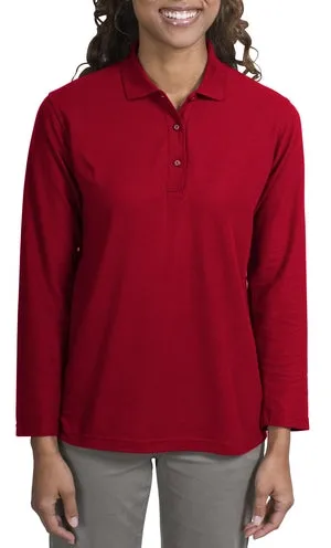 Port Authority - Ladies Silk Touch Long Sleeve Sport Shirt.  L500LS