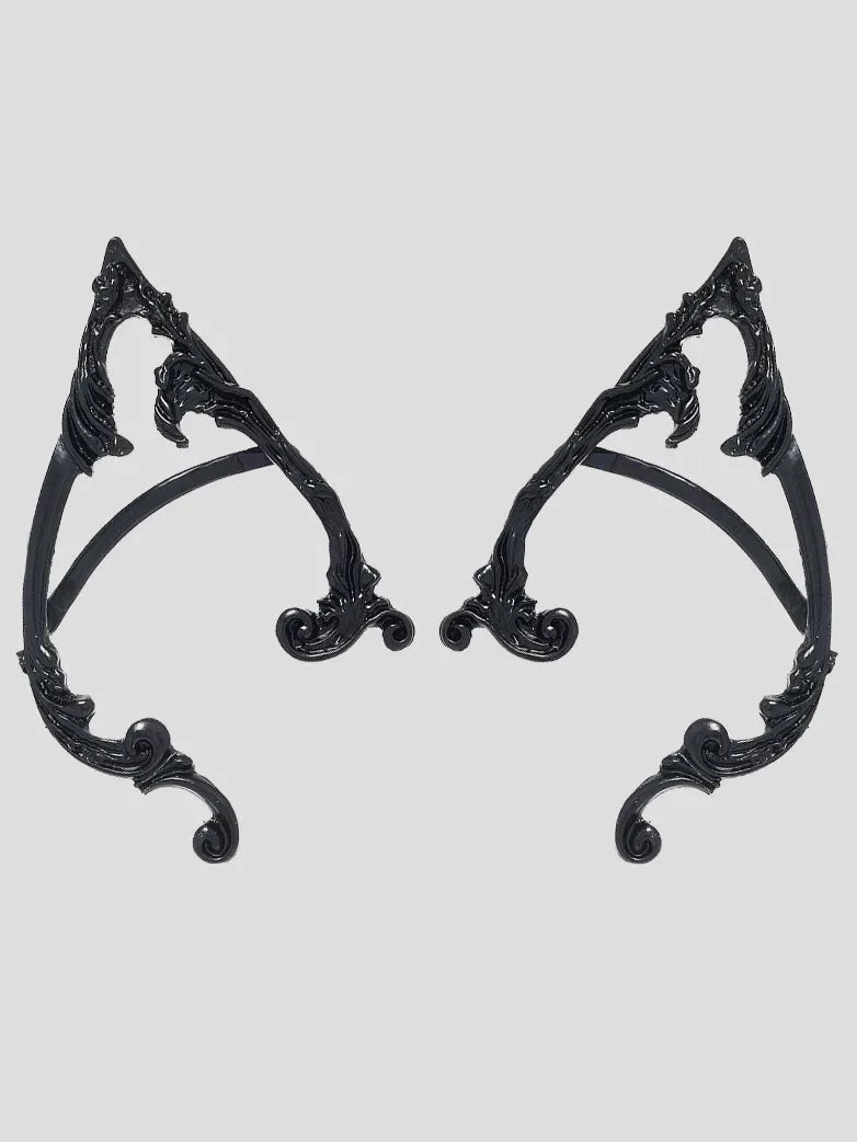 Punk Style Dark Elf Ear Hook Gothic Ear Clips