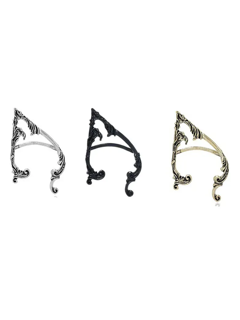 Punk Style Dark Elf Ear Hook Gothic Ear Clips