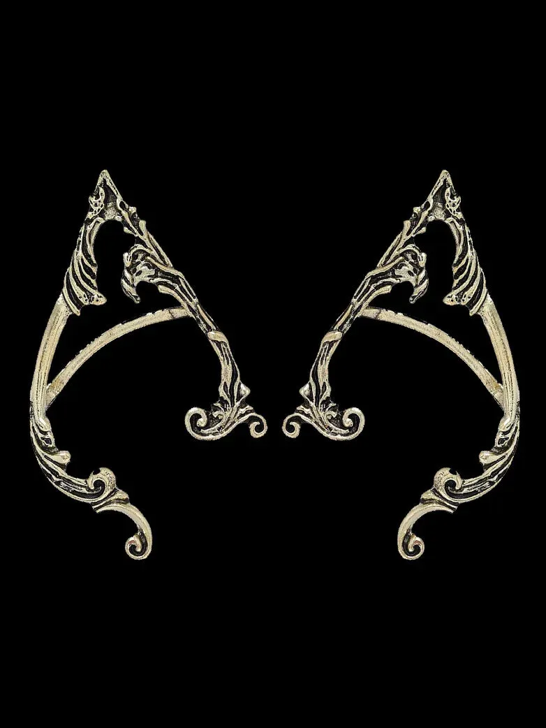 Punk Style Dark Elf Ear Hook Gothic Ear Clips