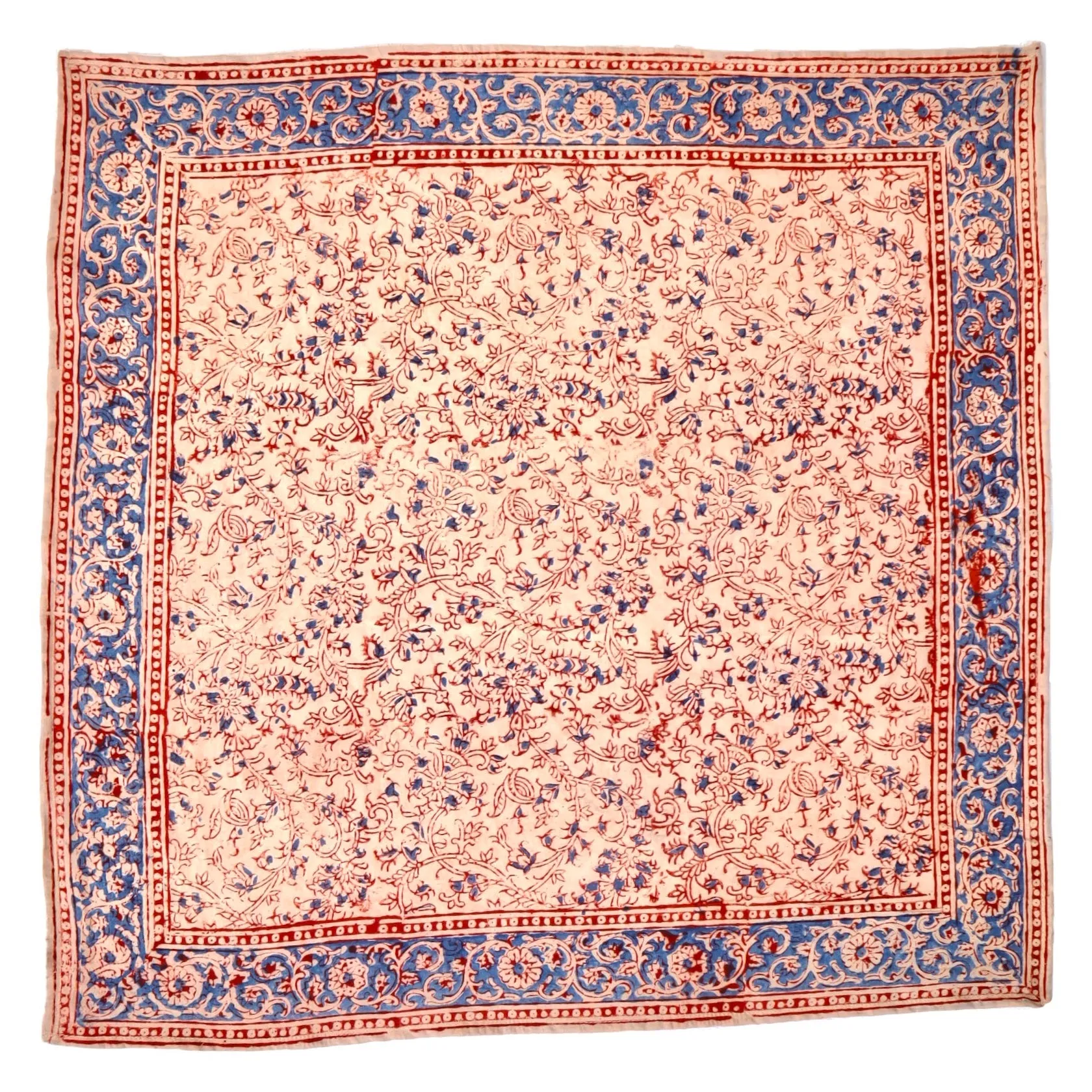 Rosewood Blossom - Kalamkari Cotton Bandana (KK1417)