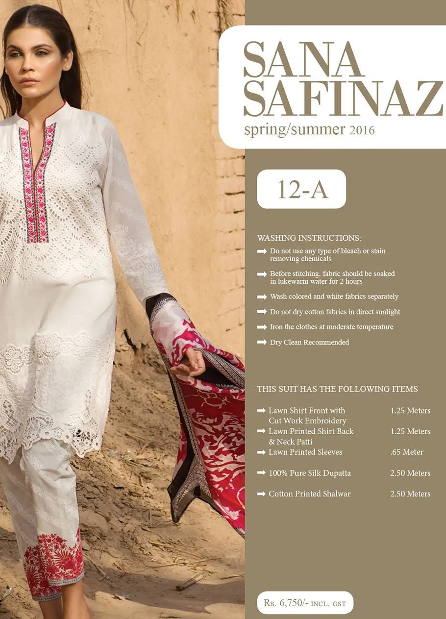 Sana Safinaz Spring/Summer Lawn Collection 2016 – 12A