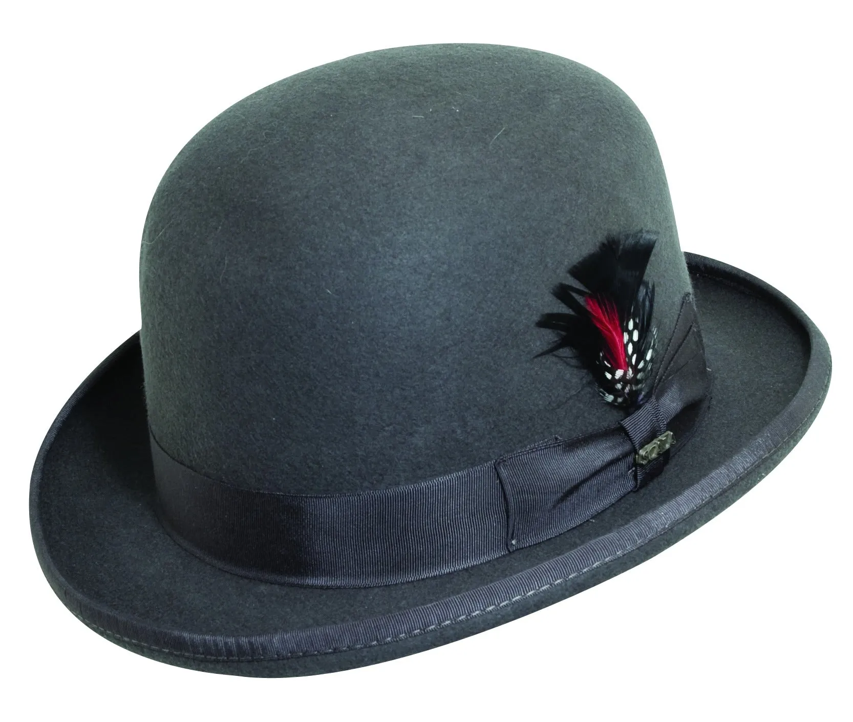 Scala Furlong Premium Wool Felt Derby Bowler