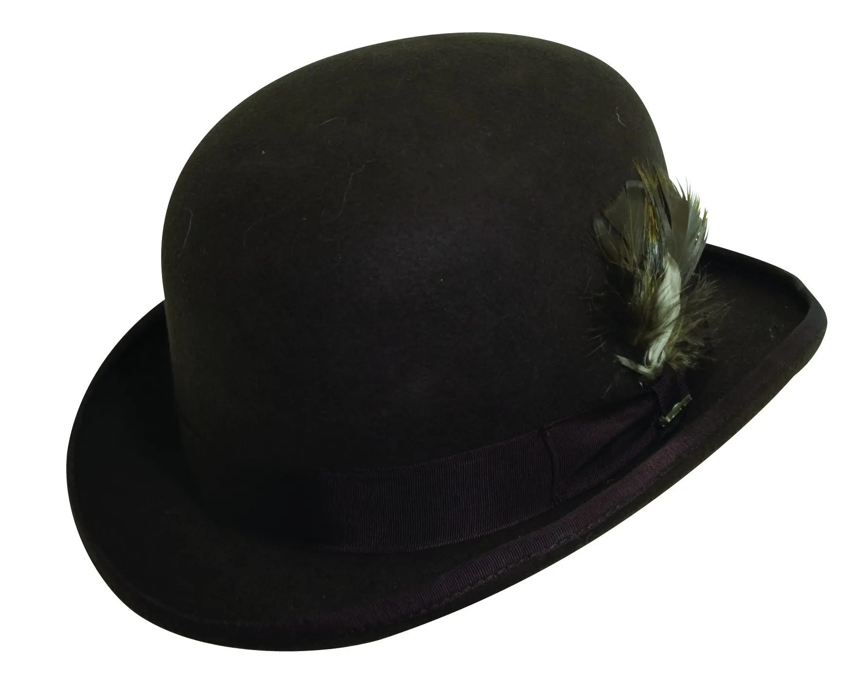 Scala Furlong Premium Wool Felt Derby Bowler