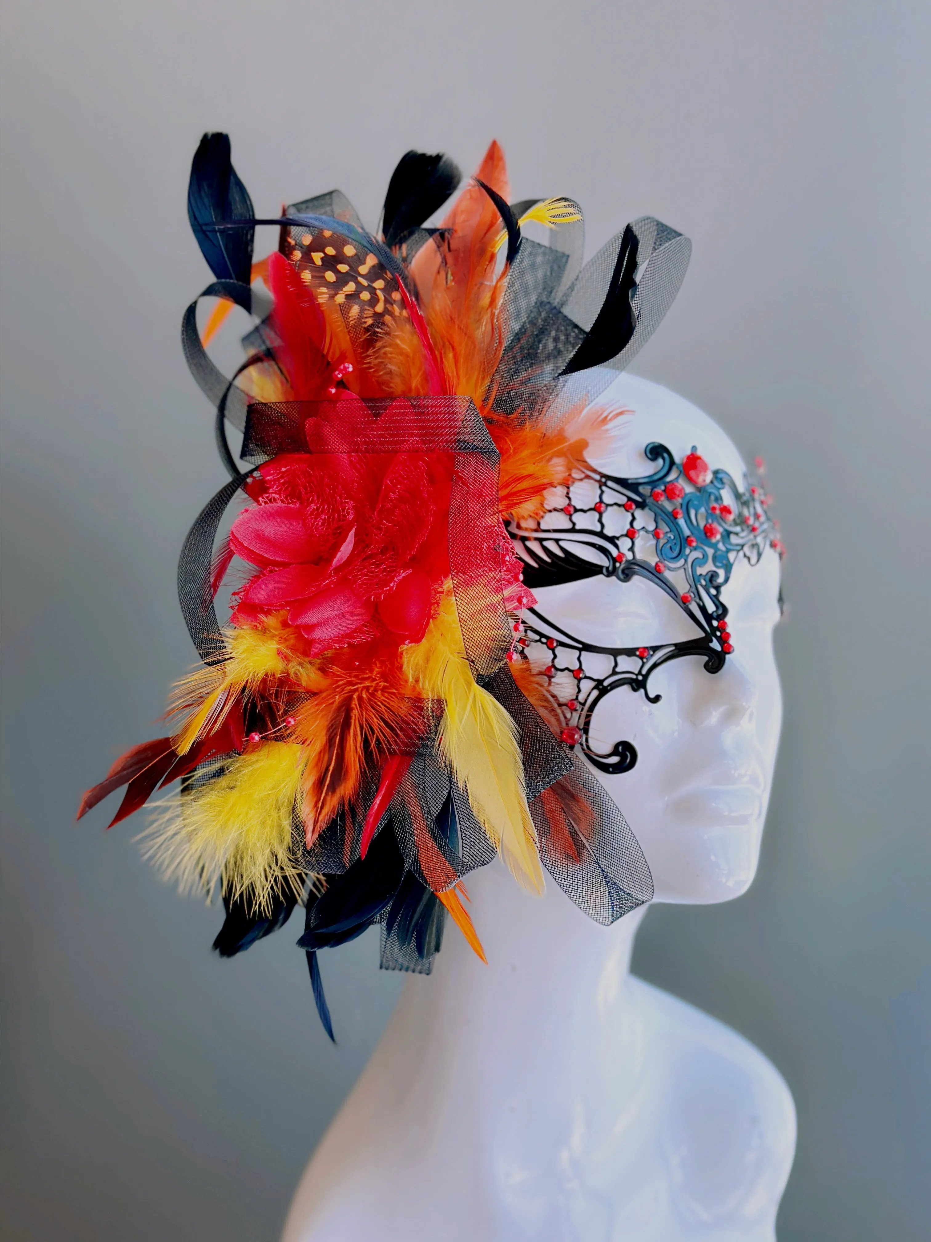 Scarlet Bird Mask - Women