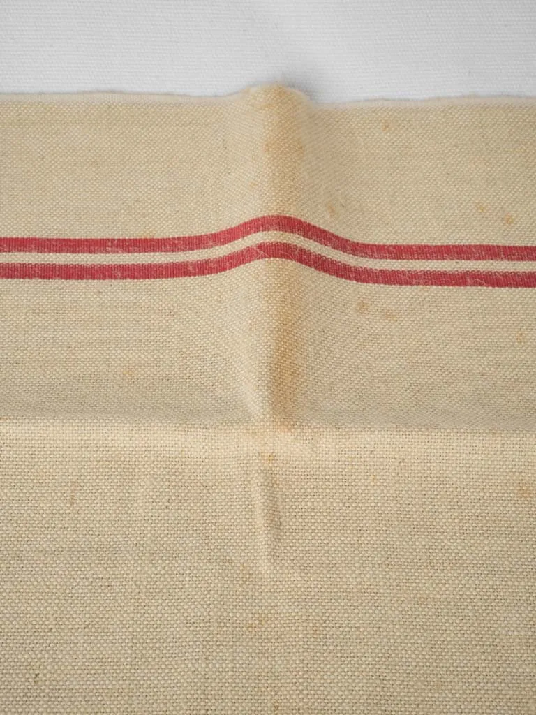 Set of Three Antique French kitchen towels