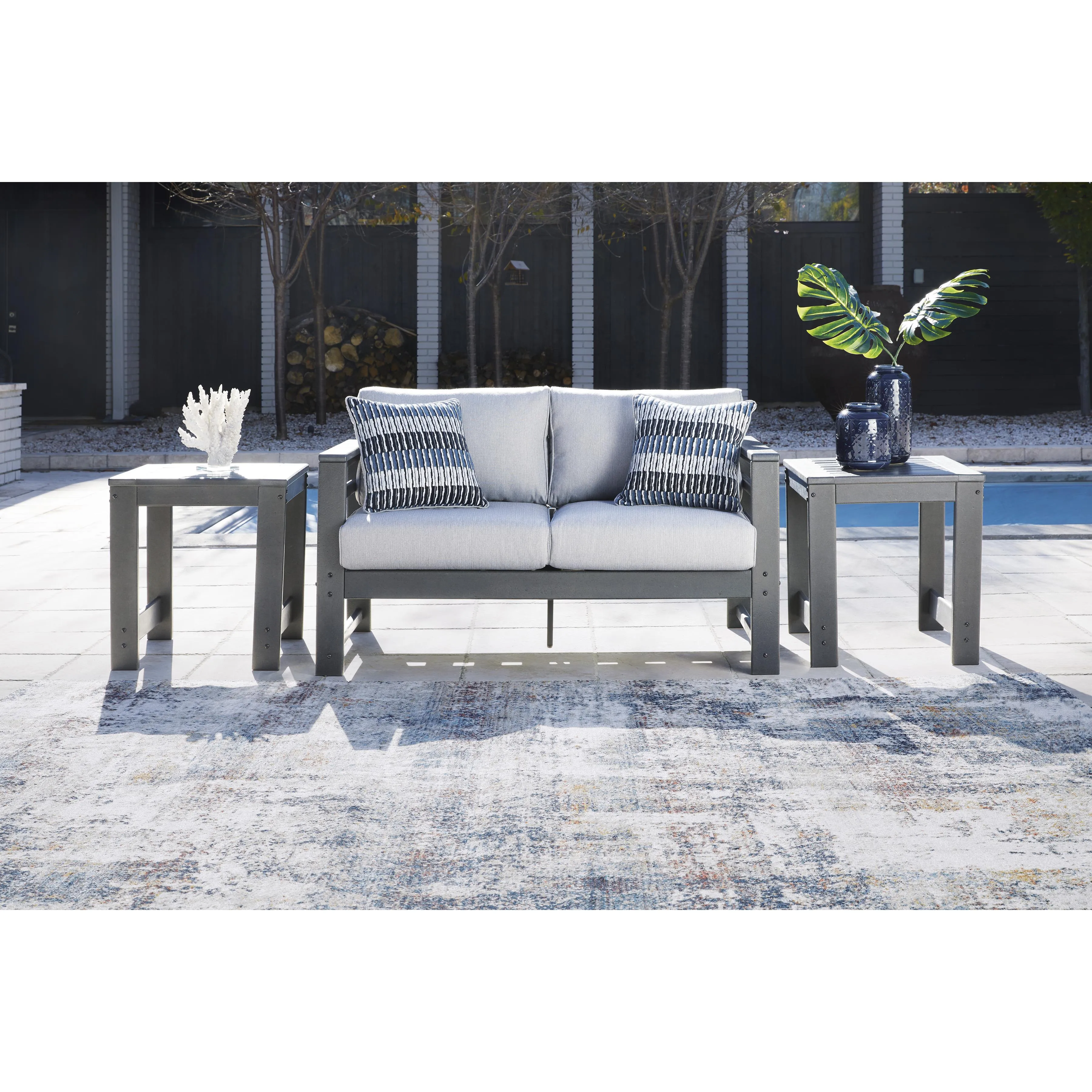 Signature Design by Ashley Amora P417-835 Loveseat with Cushion