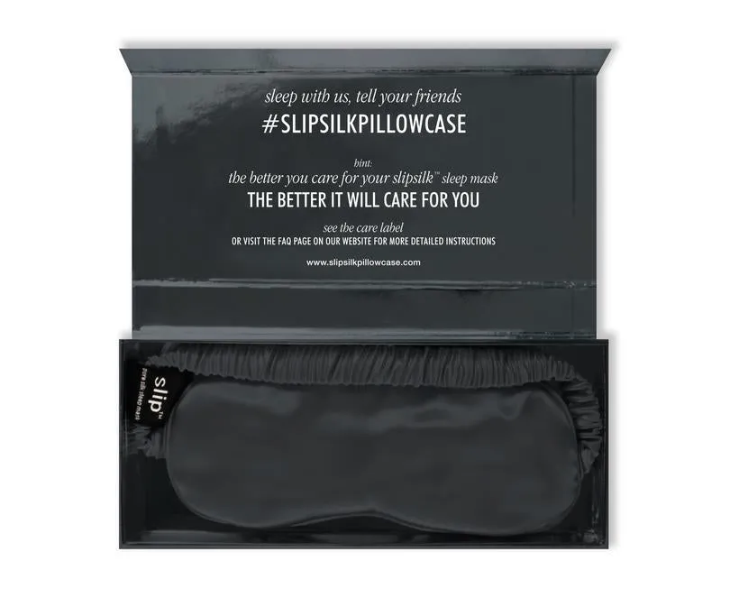 SLIP Pure Silk Sleep Mask - Charcoal