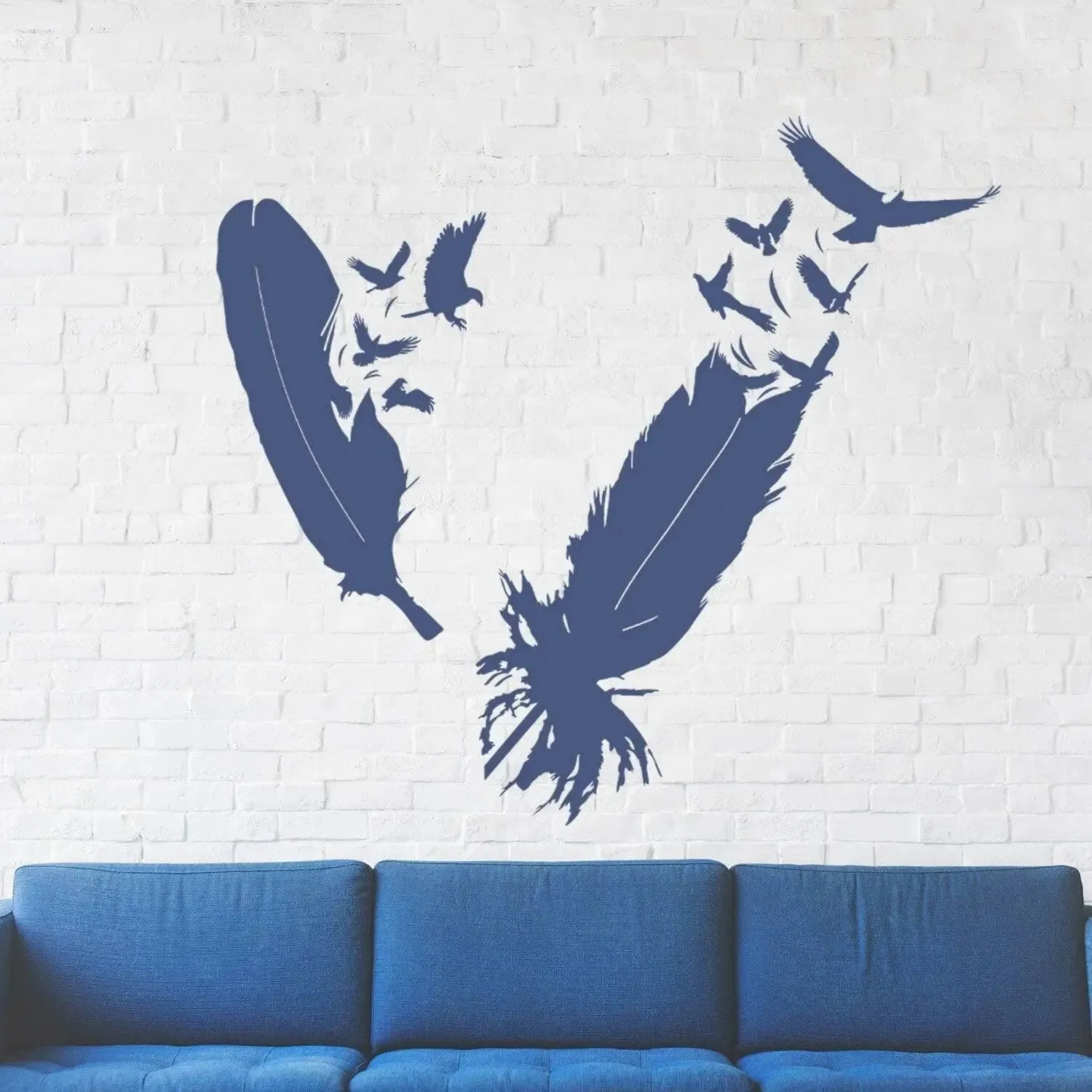 Stylish Bird Design Wall Sticker - Modern Wall Art, Avian Decals