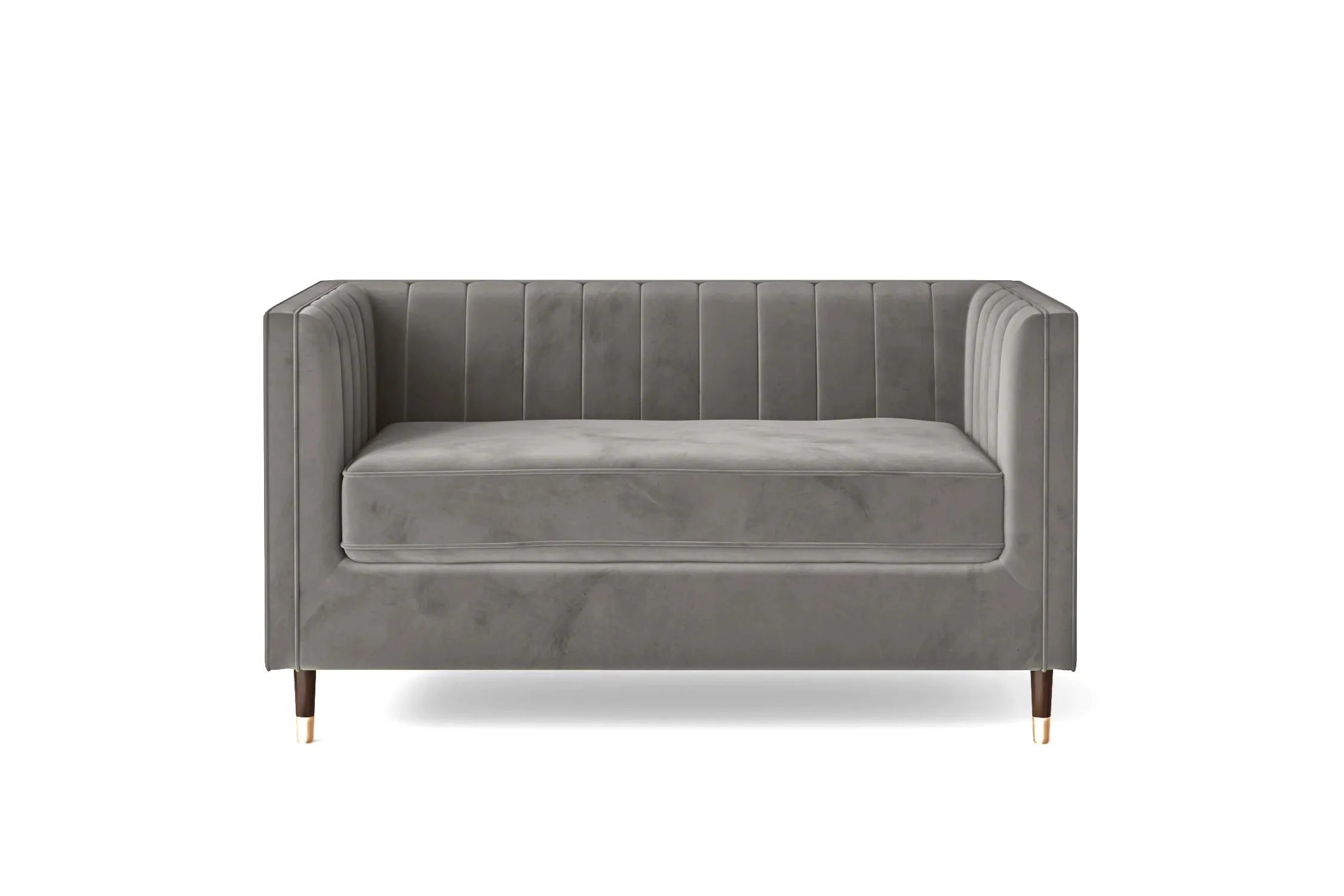 Tivoli 2 Seater Sofa Grey Velvet