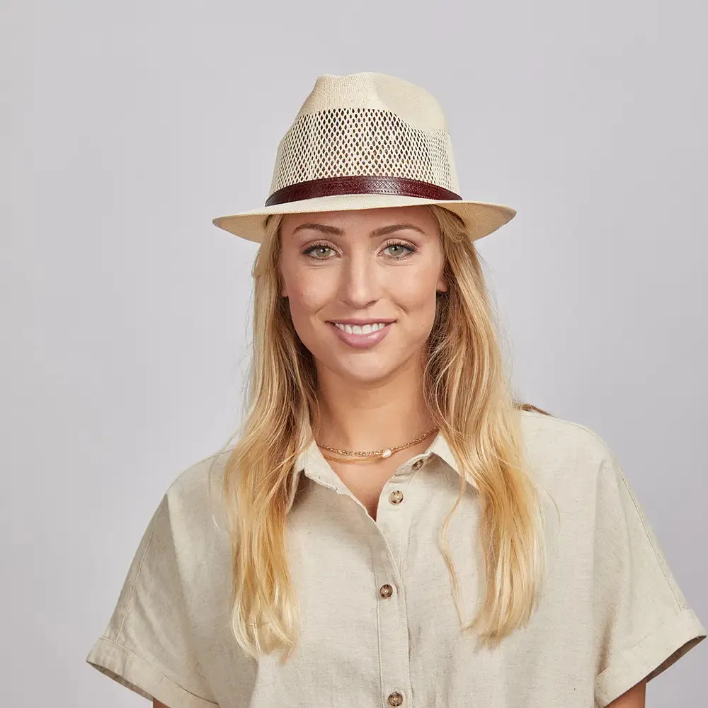 Tuscany | Womens Fedora Straw Trilby Hat