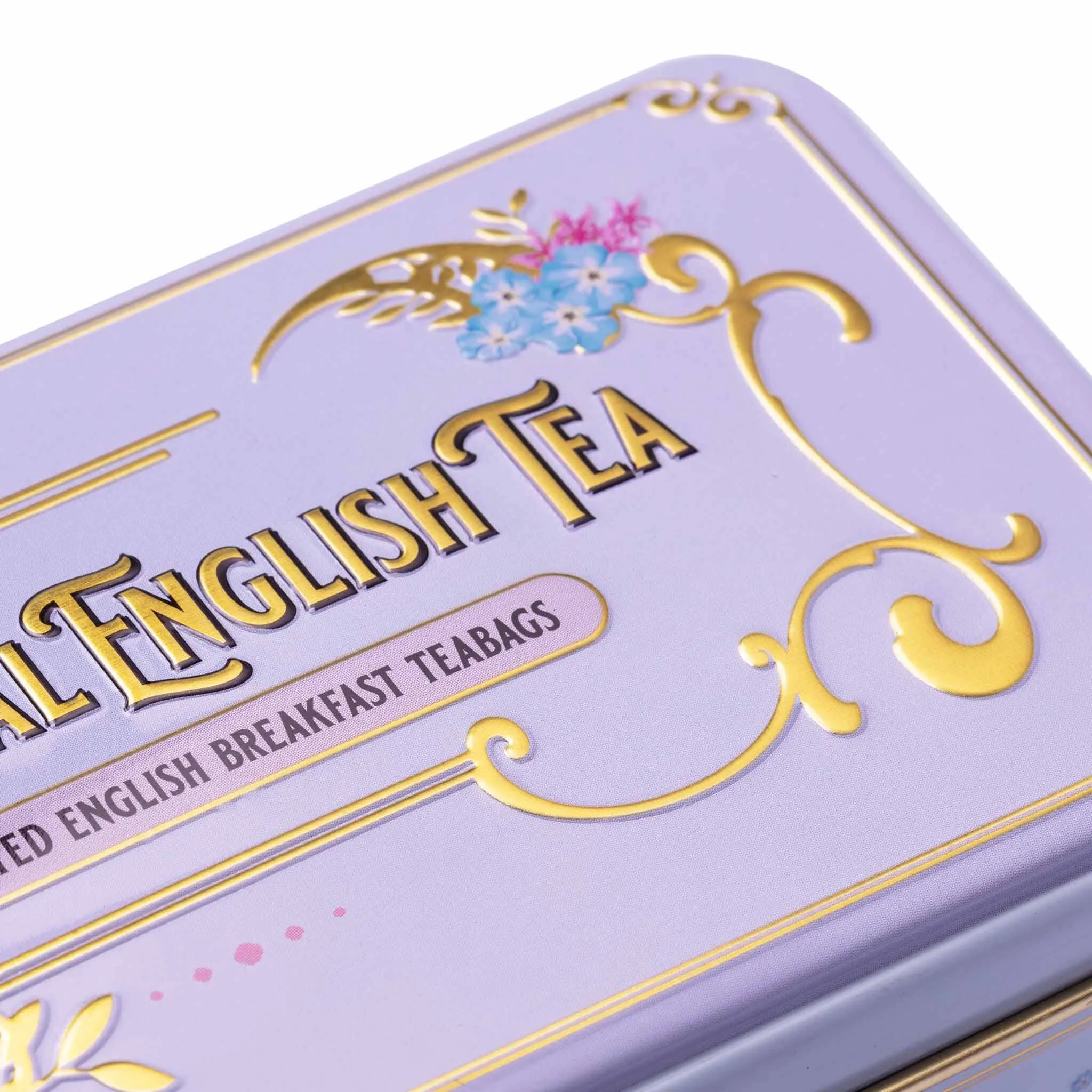 Vintage Victorian Classic Tea Tin - Powder Blue