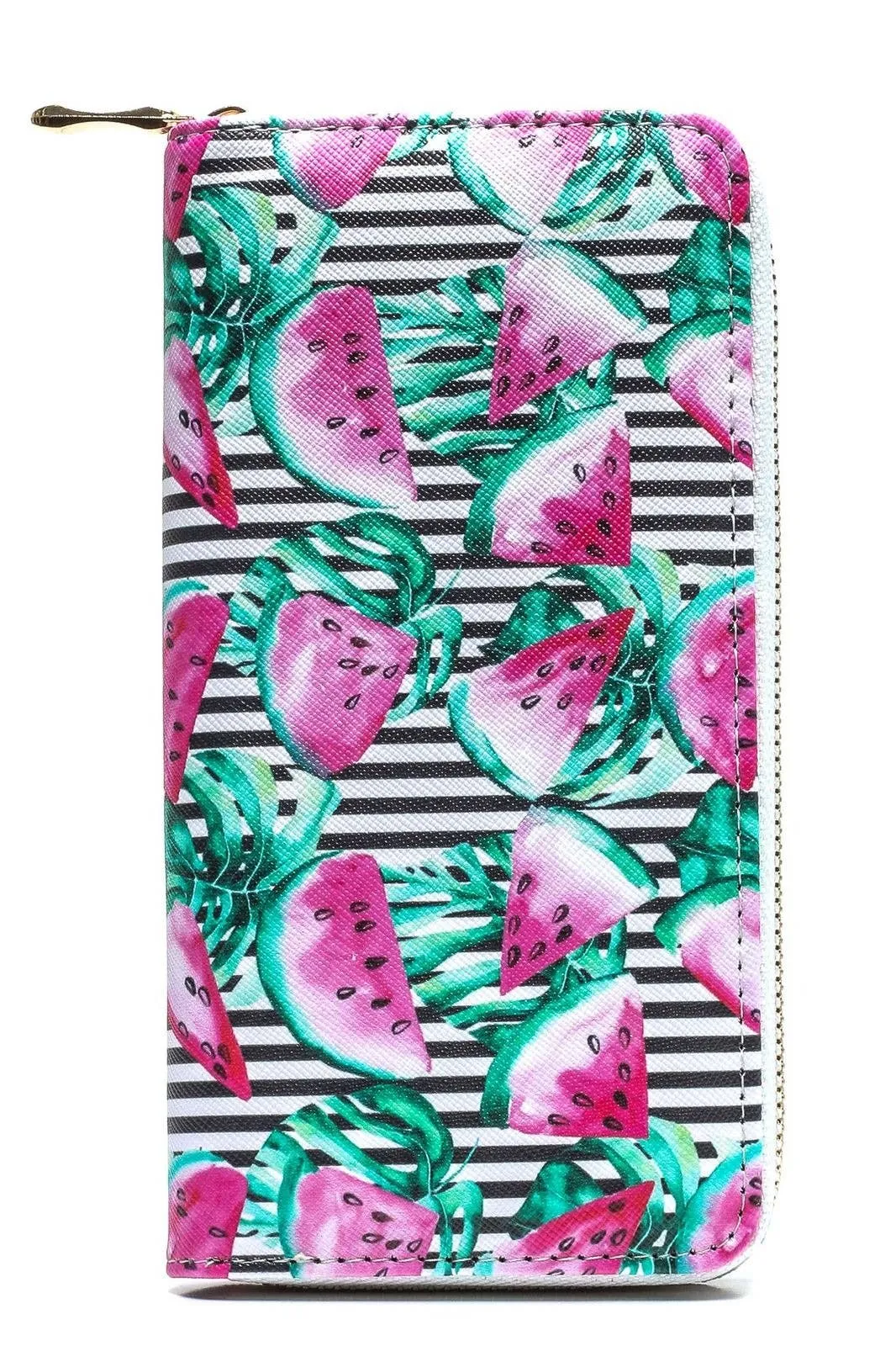 Watermelon Print Zipper Wallet