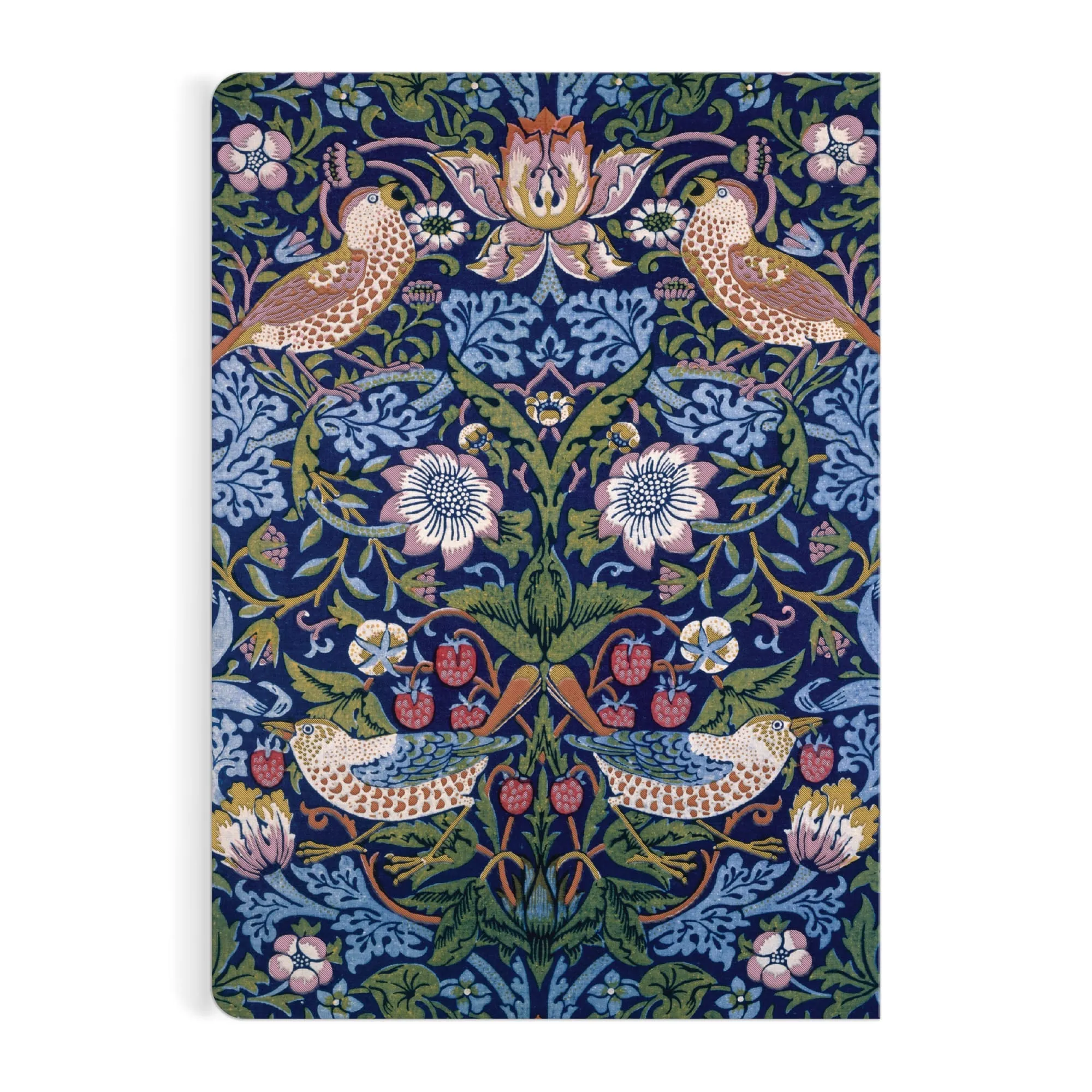 William Morris Strawberry Thief Handmade Embroidered B5 Journal