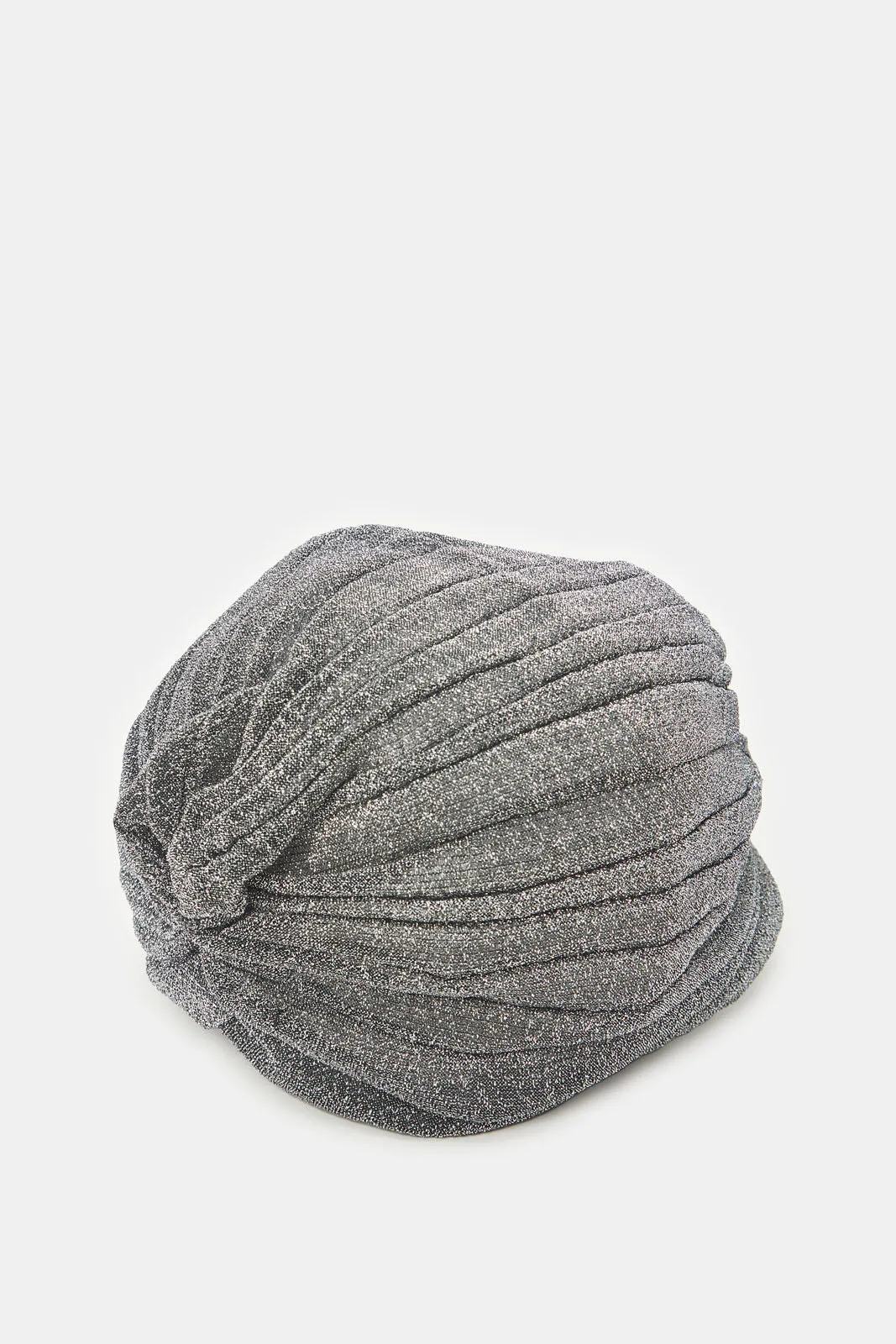 Women Grey Ruched Turban