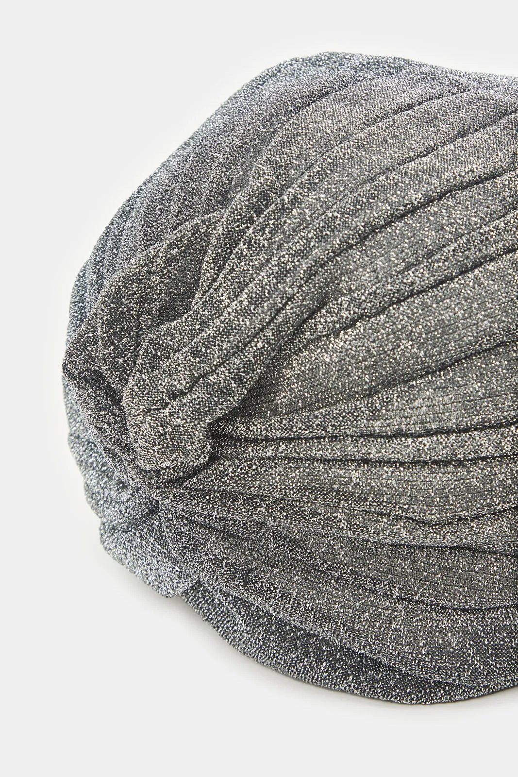 Women Grey Ruched Turban