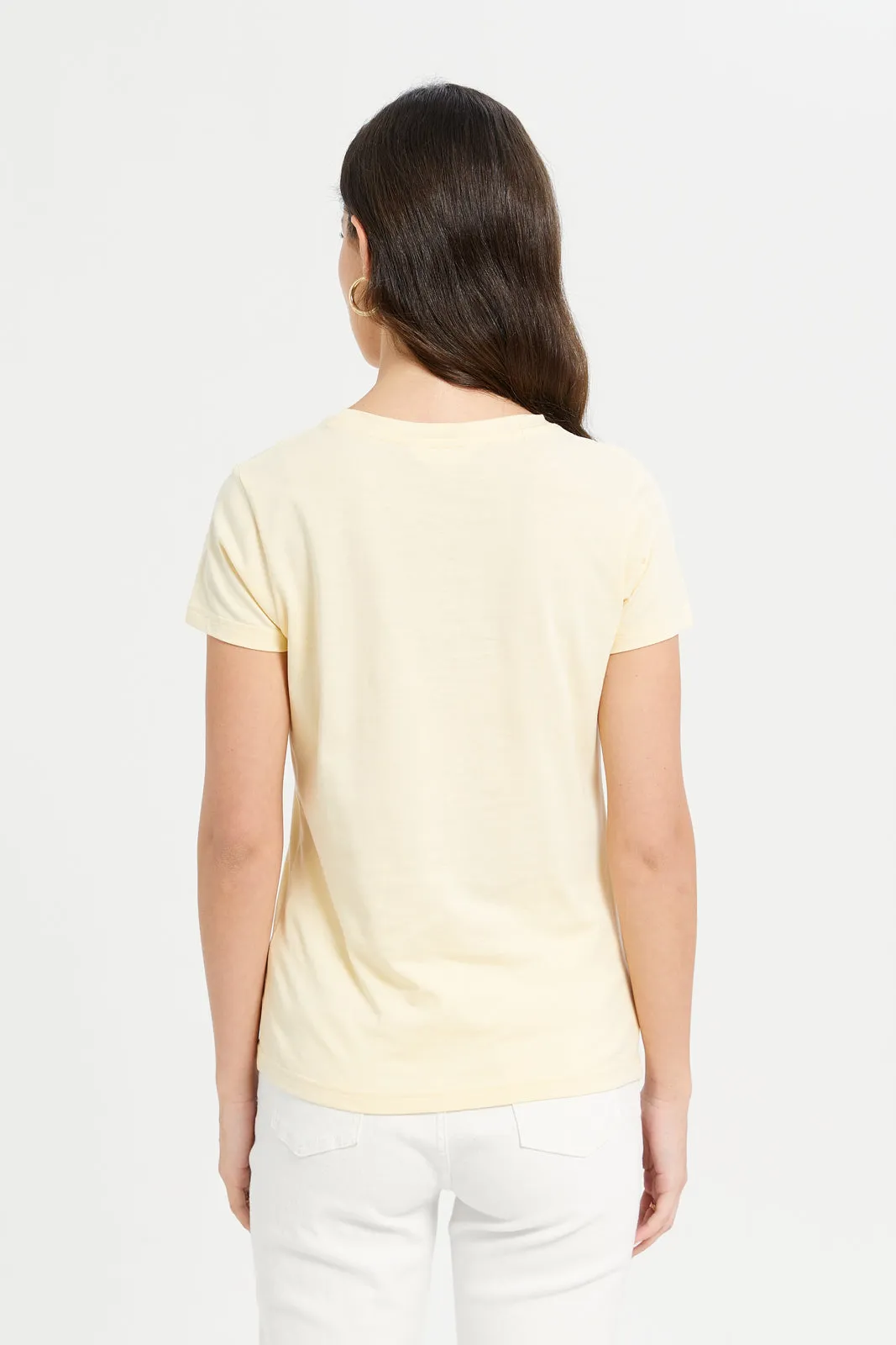 Women Yellow Revolution Printed T-Shirt